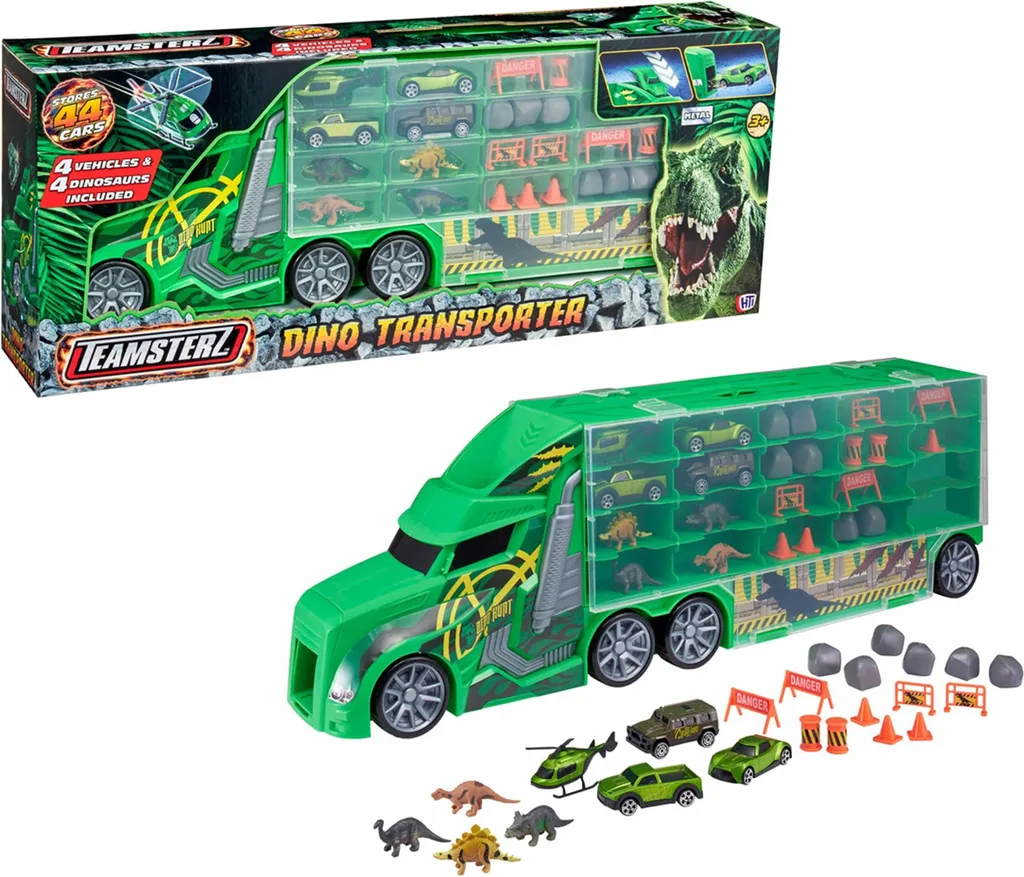 Rangement Dinosaures : Camion Transporteur Teamsterz pour Chambre Ordonnée