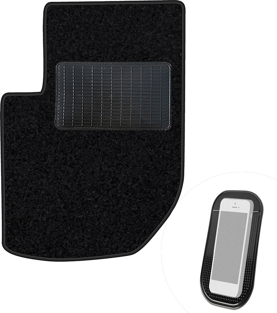 moto-MOLTICO Fahrer Fußmatte Auto Velours Fahrerseite Autoteppiche Schwarz Fahrermatte 1-teilig passend für Range Rover 1994-2002