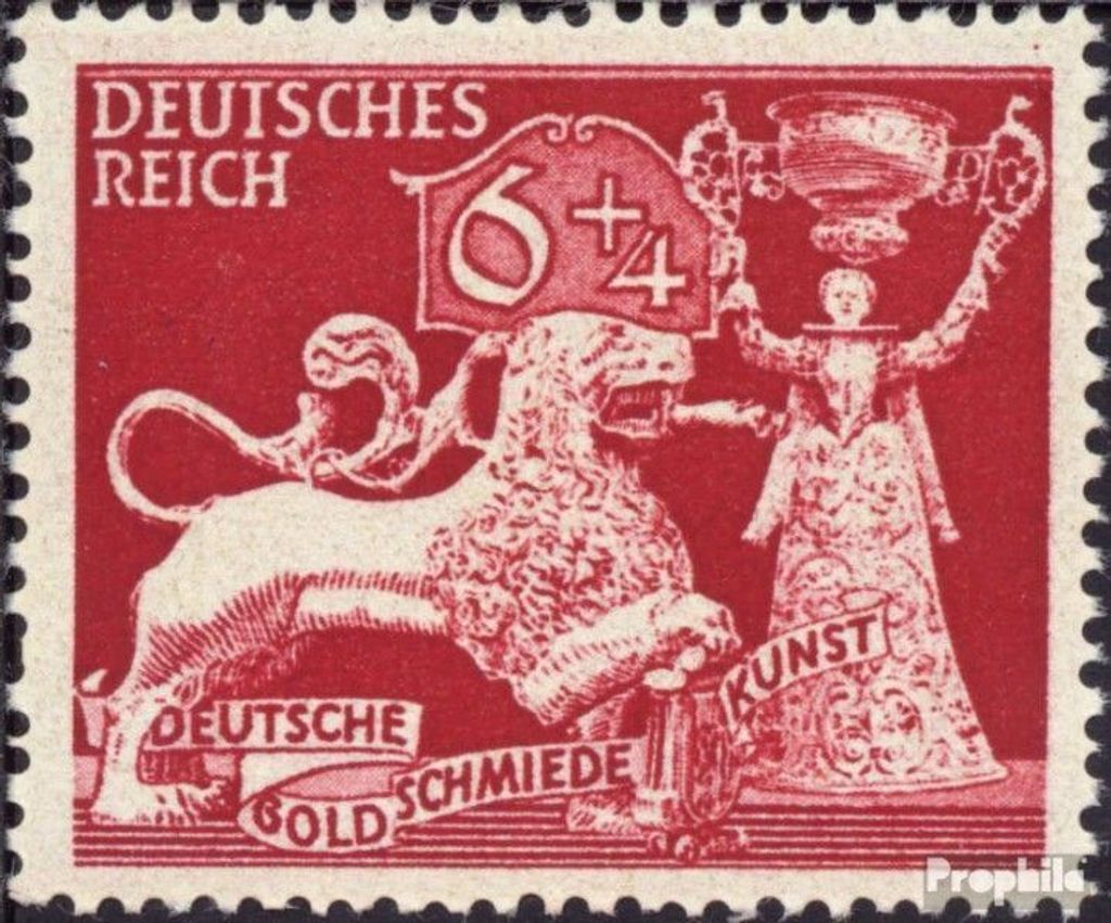 Briefmarken Deutsches Reich 1942 Mi 816 gestempelt Goldschmiedekunst