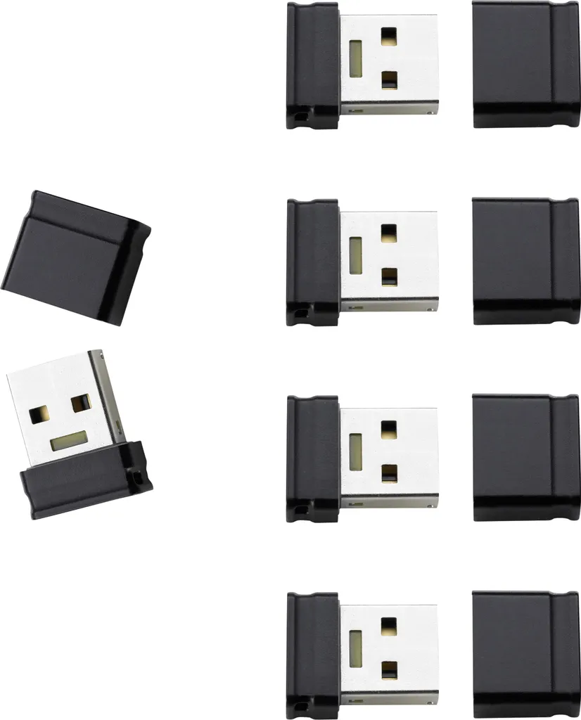 Clé USB 16 Go Anti-casse Intenso Micro Line Noir pour Port USB Étroit
