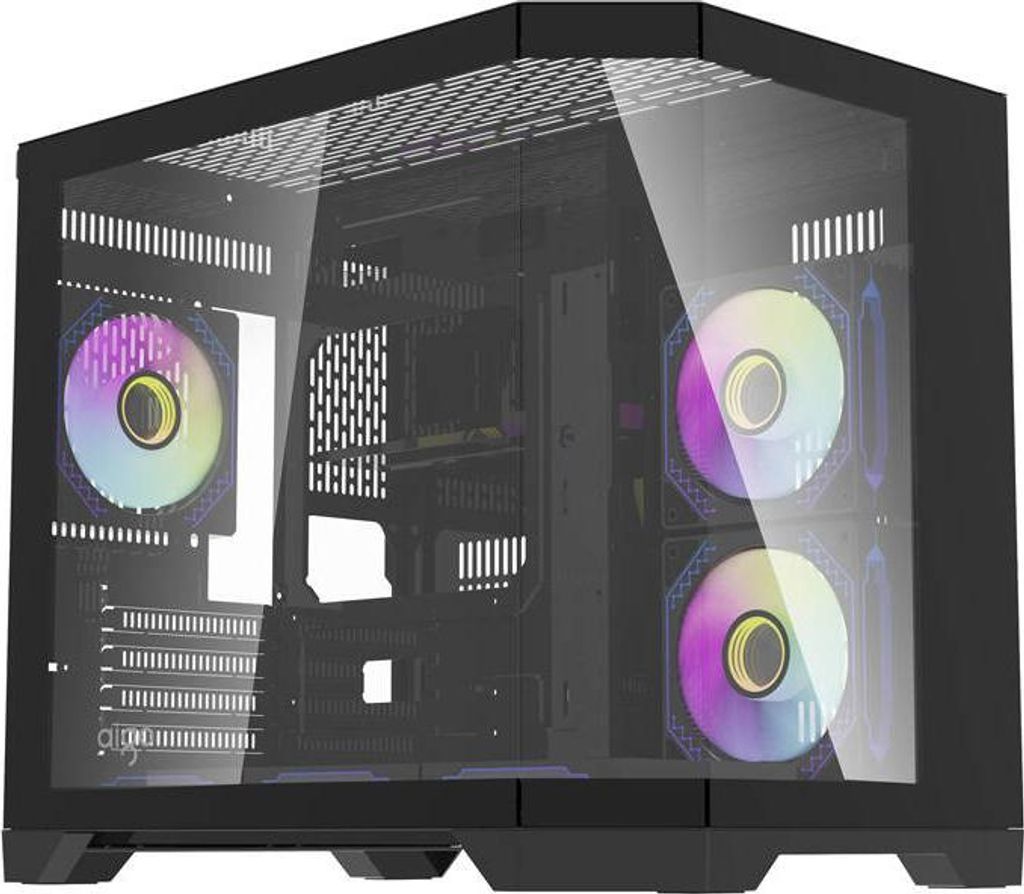 darkFlash Darflash FT418 computer case + 6 aRGB fans (black)