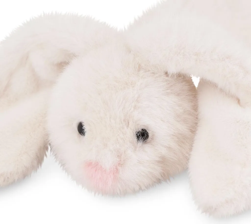 Grand lapin orange en peluche de 40 cm - Texture douce Bunny couché