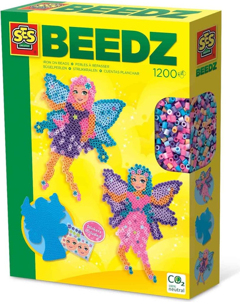 SES Creative Beedz 06204 Bügelperlen-Set Elfen, 1200 Perlen Produktbild 
