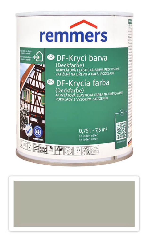 REMMERS DF - Krycí barva 0.75 l Hellgrau / Světle šedá Obrázek produktu 