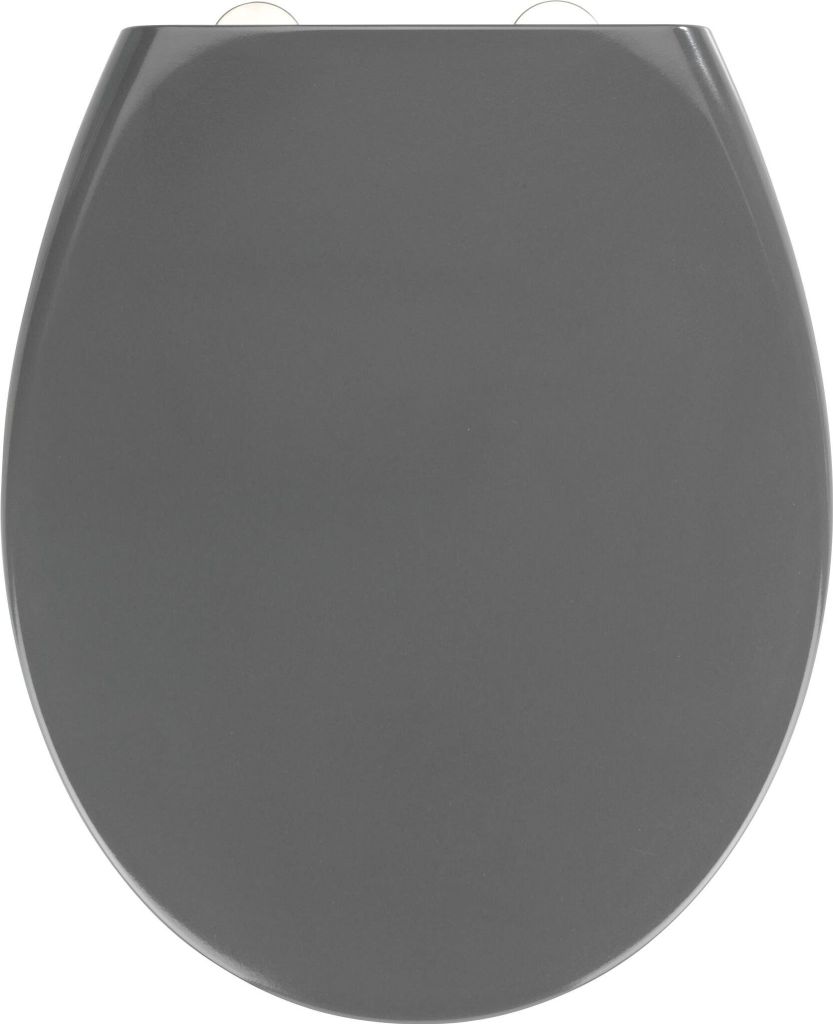 WENKO Premium WC-Sitz Samos Grau Absenkautomatik Toilette Produktbild 