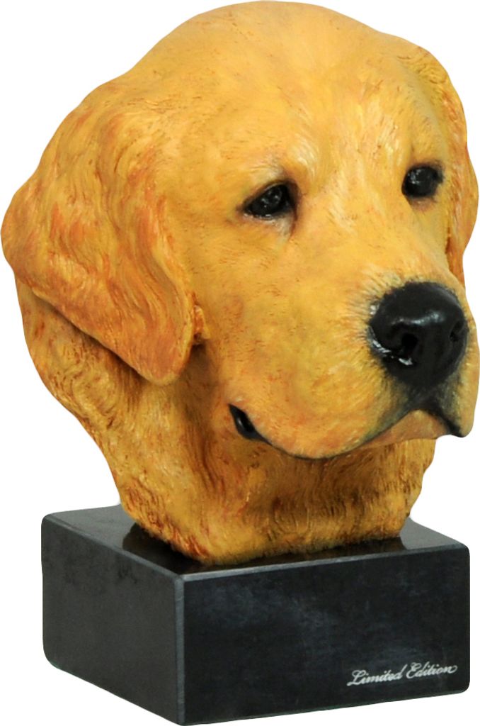 Golden Retriever - bemalte Figur, Statue, Skulptur, vom Künstler hergestellt, Marke Art-Dog