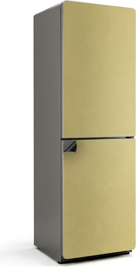 Farbe Gelb – Magnetische Kühlschrank Abdeckung – Dekorfolie magnetisch Küche – Kühlschrank Magnet Deko – selbstklebende Magnettafel – ...