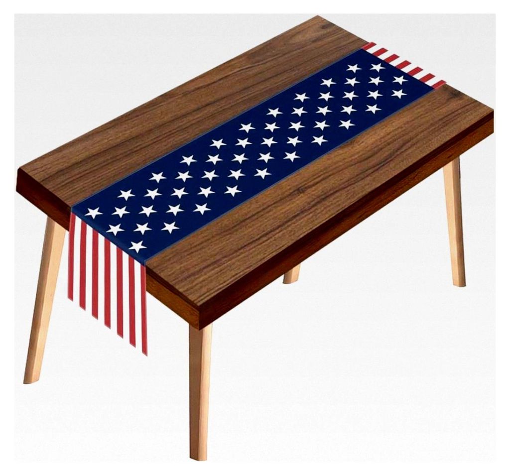Tischläufer mit amerikanischer Flagge