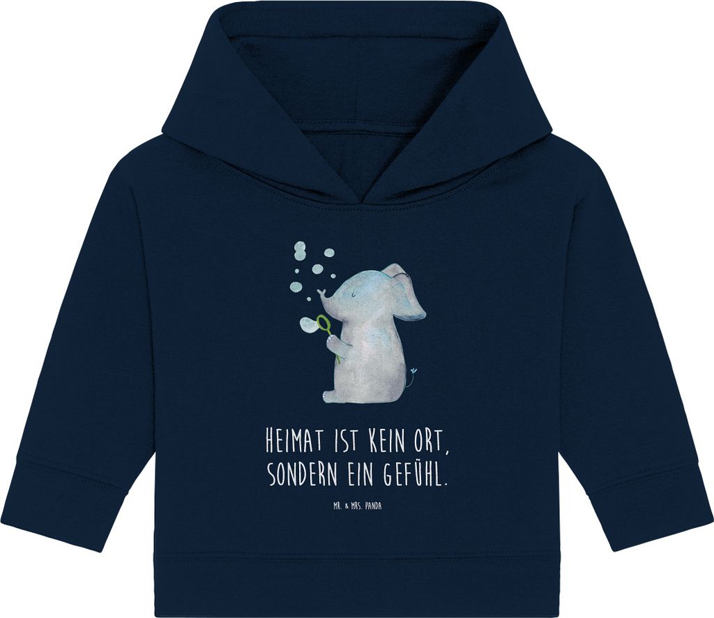 Mr. & Mrs. Panda Organic Baby Hoodie Elefant Seifenblasen Produktbild 