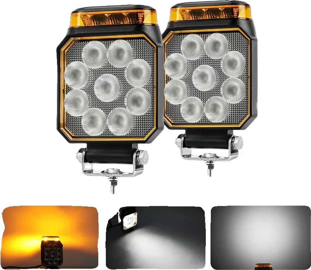 Lampe de travail LED étanche IP66 ultra puissante 40000 lumens x2