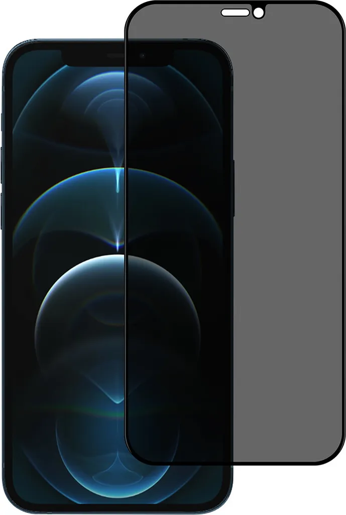 Écran de Protection iPhone 12 Pro Verre Trempé Privacy Noir Haute Qualité