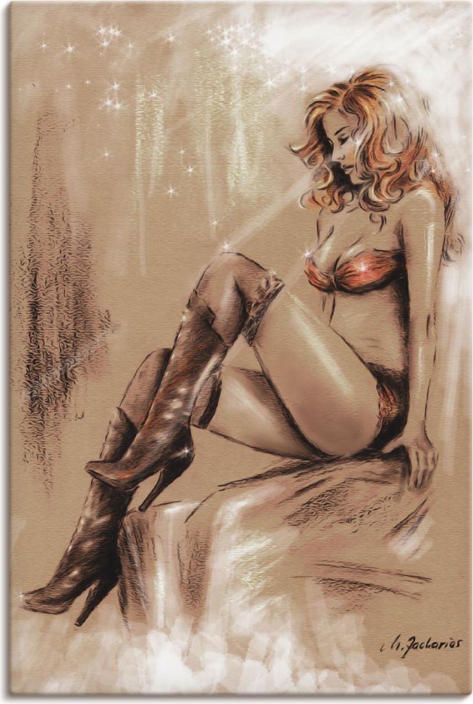 ARTland Leinwandbild High heels im Licht Größe: 40x60 cm Produktbild 