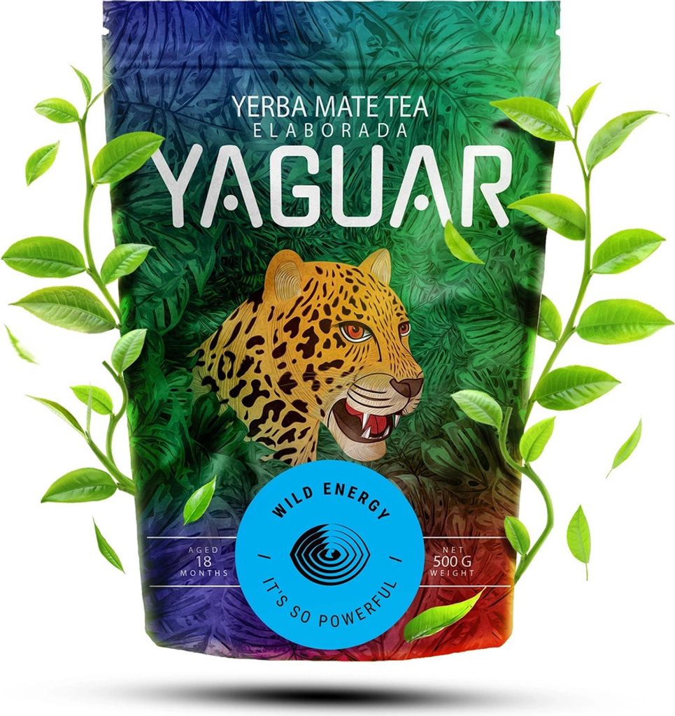 Yaguar - Mate Tee Wild Energy 500g - Hoher Koffeingehalt - Produktbild 