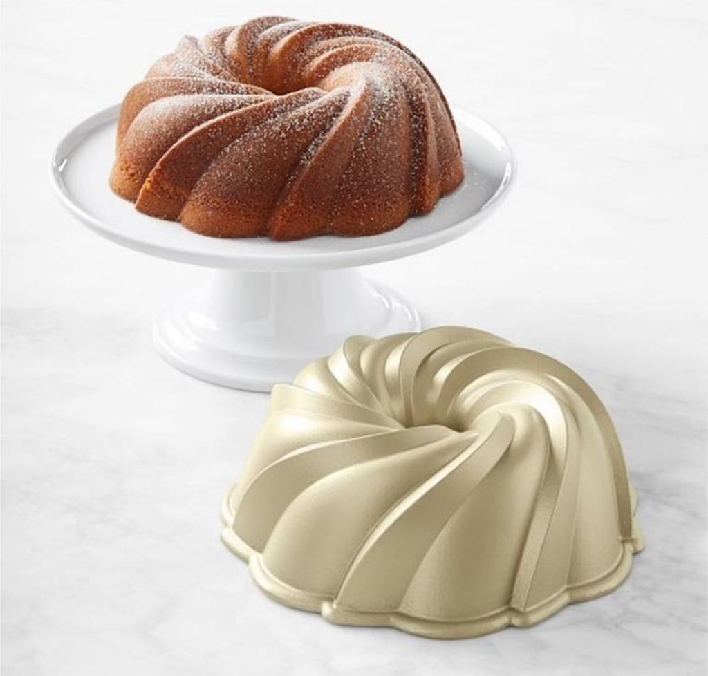 Nordic Ware Anniversary Gugelhupfform 6 Cups (1420 Ml) - Aluminium, Gold, Antihaft