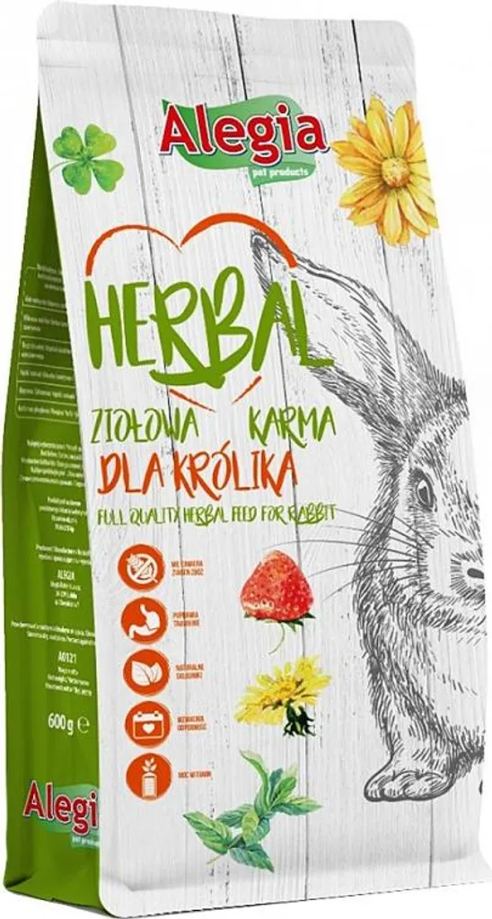 Alegia - Coniglio alle erbe - cibo alle erbe 600g Alegia - 1