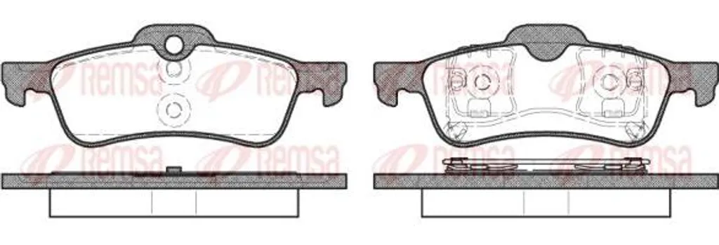 Plaquettes de Frein Silencieuses REMSA 0862.00 - Haute Résistance Mini OE