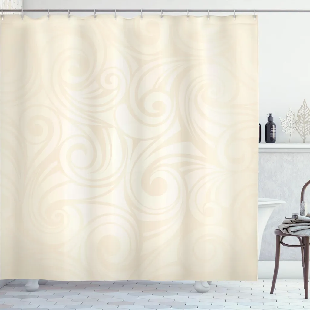 Tenda Bagno ABAKUHAUS Avorio Vittoriana Impermeabile 175x180