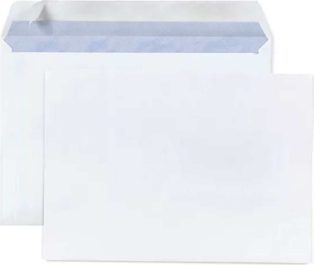 25 weiße Umschläge aus Papier - 16.2 x 22.9 cm