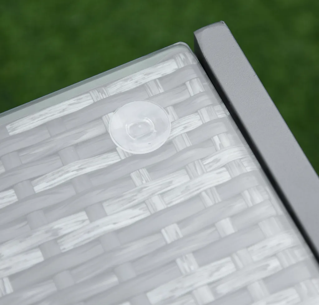 Table d'appoint extérieure résistante aux UV et intempéries en aluminium - 8