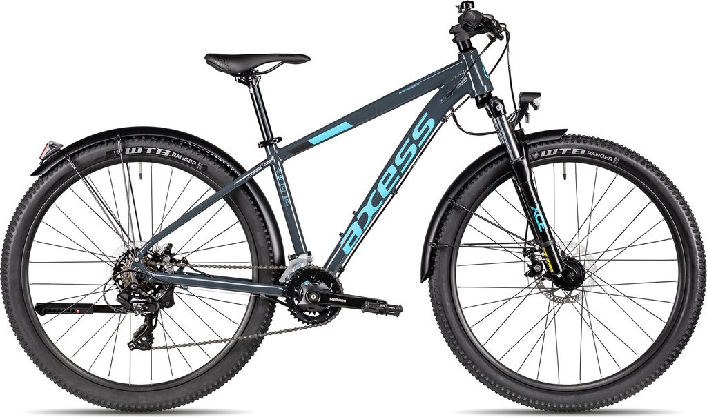 Axess SANDEE ATB alltagstaugliches Hardtail Mountainbike 27.5 Zoll Schwarz 14 Zoll