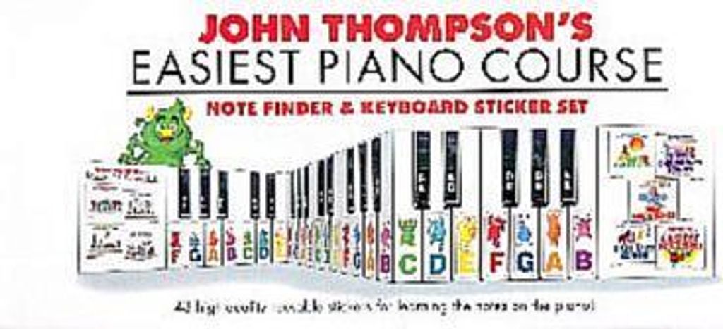 Note Finder & Keyboard Sticker Setfor piano