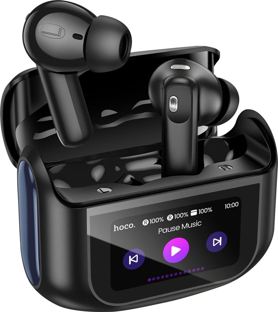 HOCO drahtlose Ohrhörer bluetooth mit Touchscreen TWS ANC + ENC EQ21 midnight black