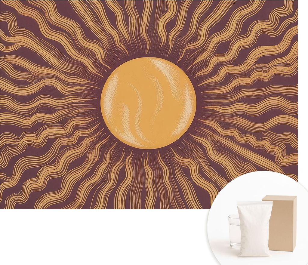Fototapete - Wandbilder für Wohnzimmer - 312x219 cm - Dekorative Wandfolie - Modernes Design für Wanddekoration - Tapeten für Innenräume - Sonn...