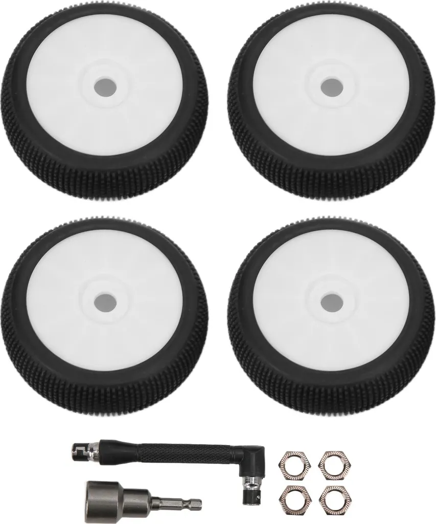 Kit Roues RC 1/8 Tout-Terrain pour Circuit et Loisir - Hexagone 17 mm
