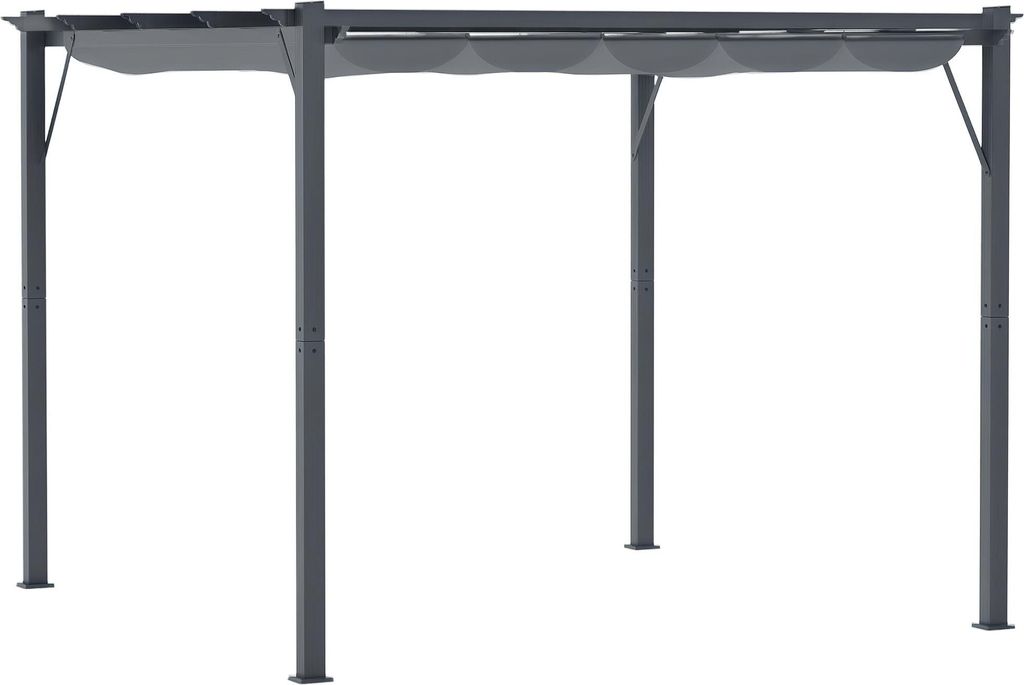 Pergola pawilon ogrodowy Outsunny z przesuwnym dachem, Zdjęcie produktu 