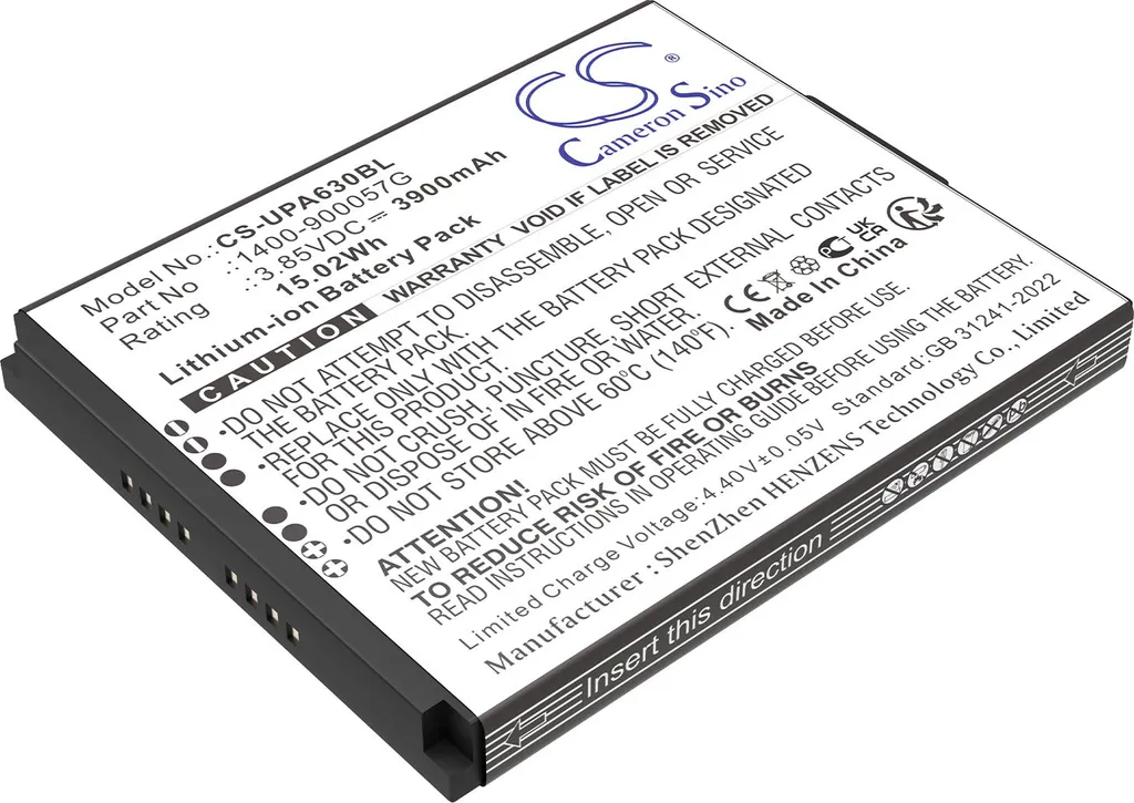 Batterie Unitech EA630 Plus pour Inventaire et Logistique 1400-900057G
