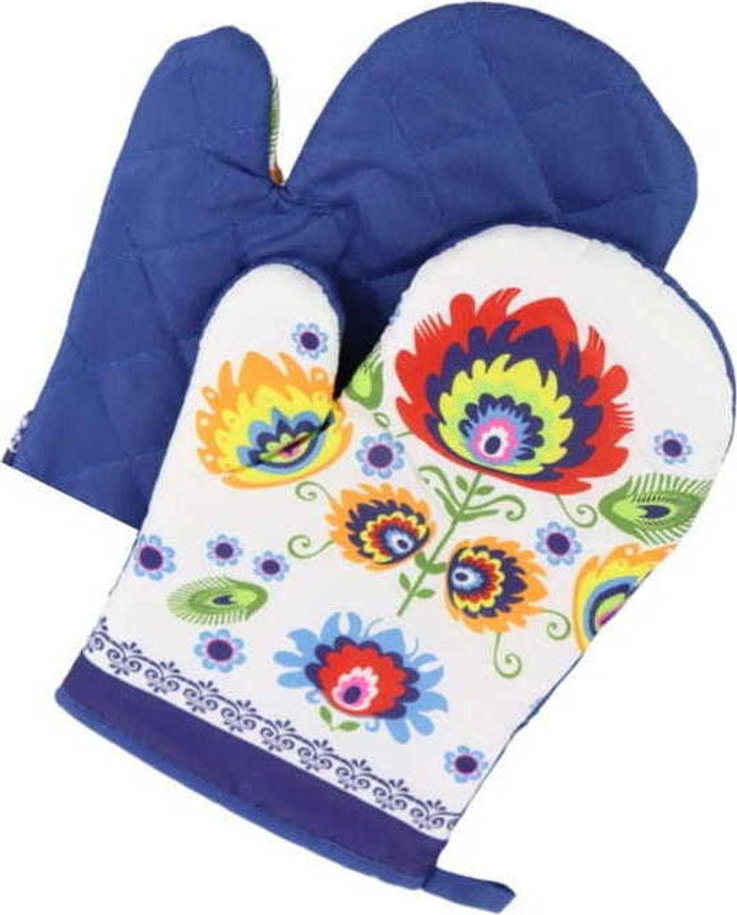 Guantes aislantes azules para horno, con imán, paquete de 2 Imagen del producto 