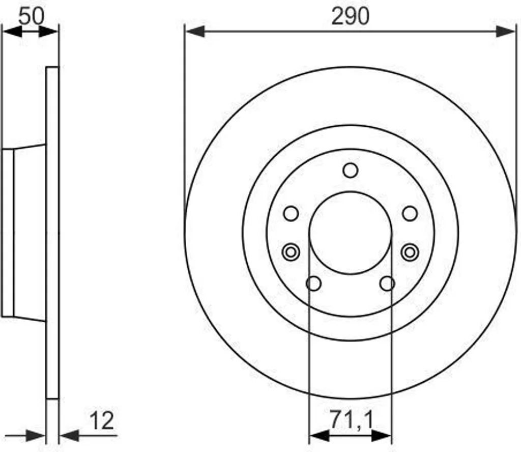 Disque de frein BOSCH 0 986 479 311 pour Peugeot 407 - Qualité OE 424914