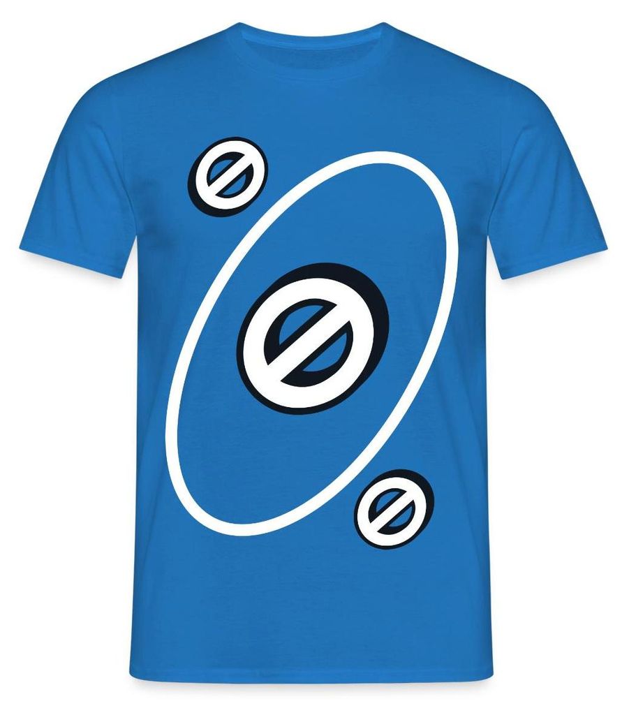 Spreadshirt UNO Karten Kostüm Aussetzen-Karte Karneval Männer T-Shirt, M, Royalblau