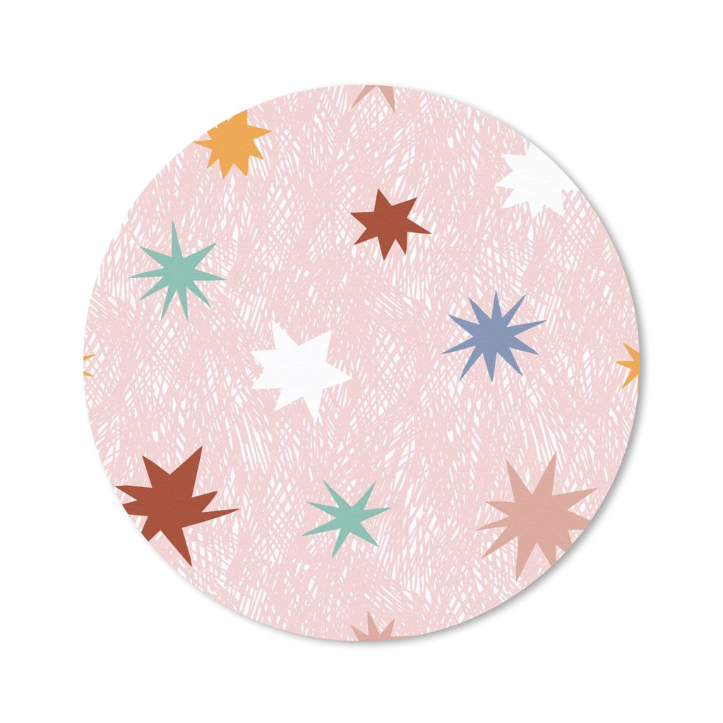 MuchoWow Mauspad Mousepad Kind - Rosa - Weltraum 30x30 cm - Mousepads - Maus Mat - Pad - Mausunterlage - Tischunterlage - Schreibtischmatten