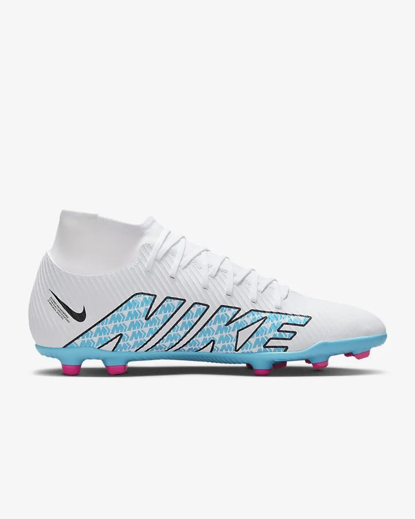 NIKE SUPERFLY 9 CLUB FG/MG Weiß/Pink Blast/Baltic Blue 9 Produktbild 