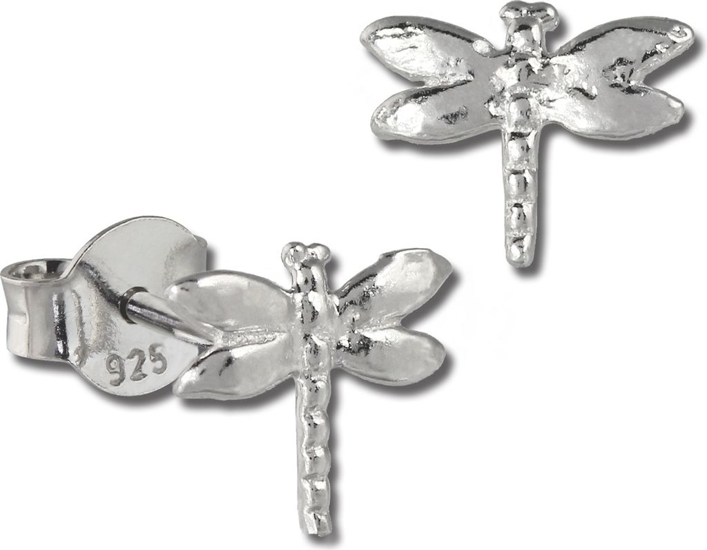 Teenie-Weenie Ohrstecker für Kinder 925 Echt Silber Libelle Ohrringe SDO401