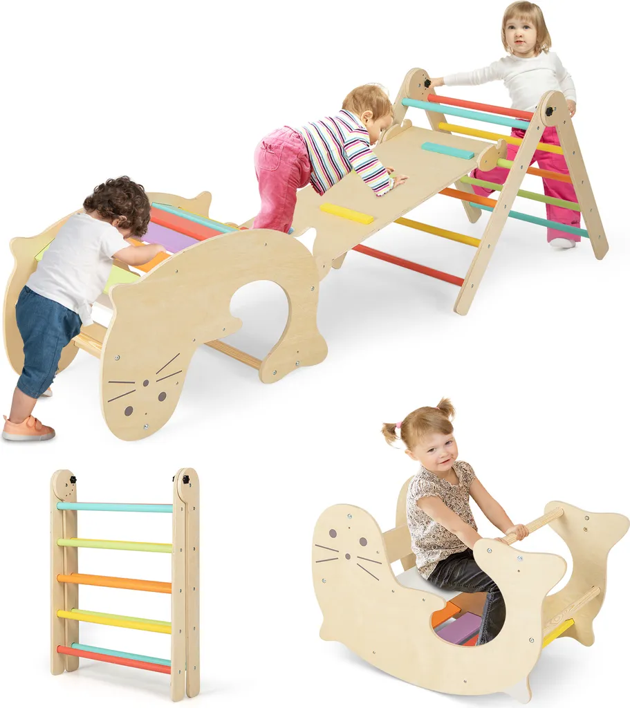 Structure d'escalade intérieure enfant pour activité physique et jeu