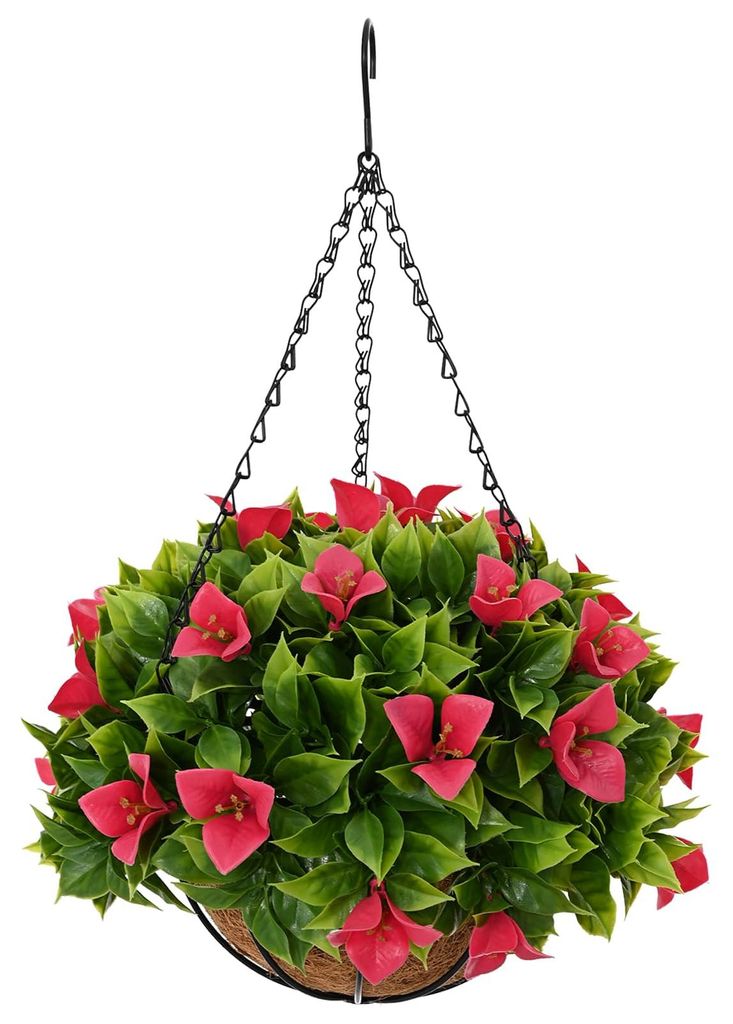 vidaXL Künstliche Blumen Rosig 33 x 33 x 44 cm PE und Stahl