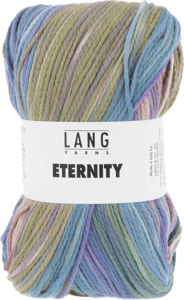 Lang Yarns - Eternity 0004 periwinkle blau beere olive