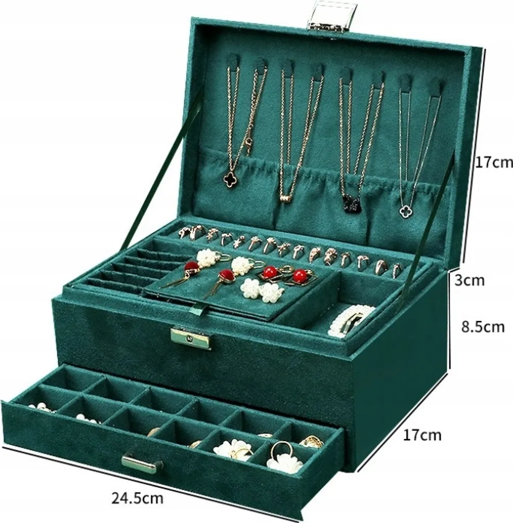 Mallette à bijoux pour le voyage et le rangement de table de nuit - 6