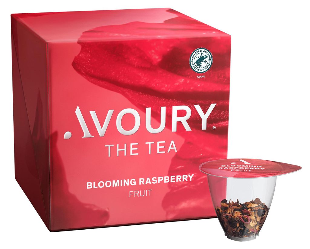 Avoury Fruit Infusion | BLOOMING RASPBERRY | 8 Tee-Kapseln: Produktbild 