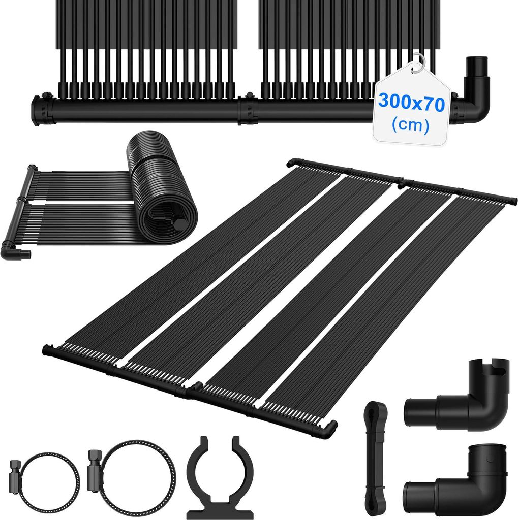 FIVMEN Solarkollektor Poolheizung 300x70 cm,Solarheizung Produktbild 