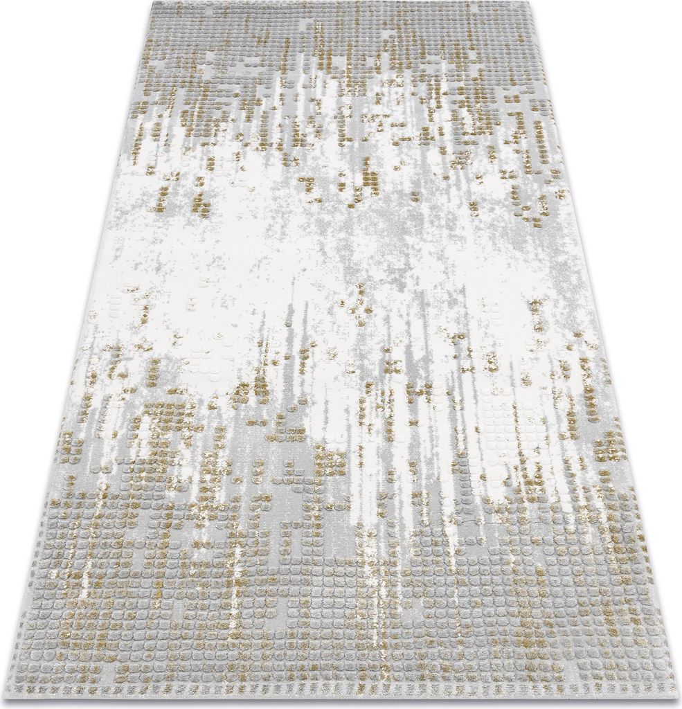 Teppich ACRYL VALS 8376 Geometrisch räumlich 3D grau / grün Grün 240x340 cm