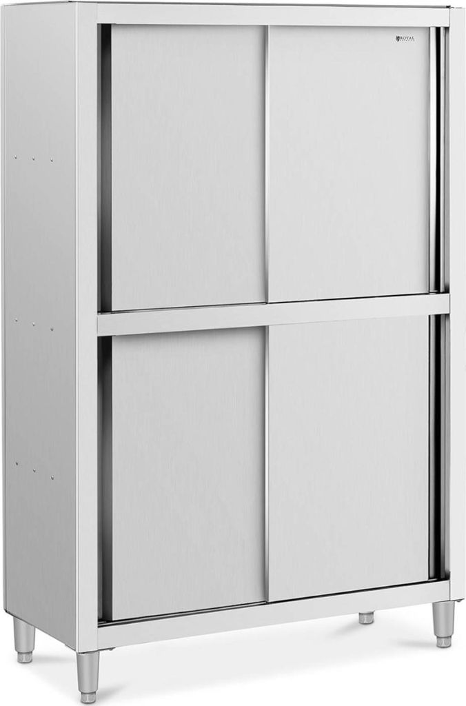 Expondo Royal Catering Edelstahl Geschirrschrank - 1200 x 500 x 1800 mm -