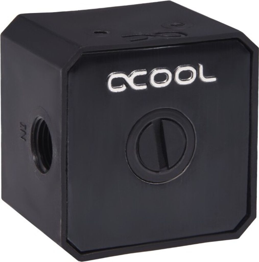 Alphacool Eisstation DC-LT, Schwarz, 1/4", 1,5 bar, 50,6 mm, 50,6 mm, 37,2 mm