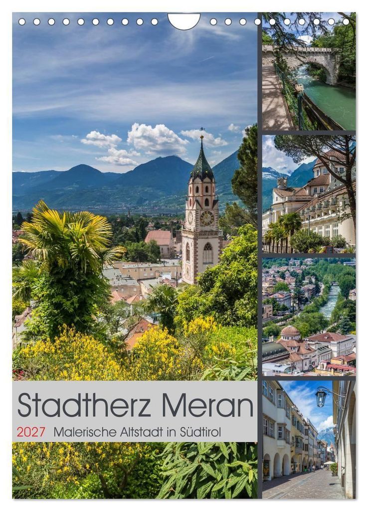 Stadtherz MERAN (Wandkalender 2027 DIN A4 hoch), CALVENDO Produktbild 