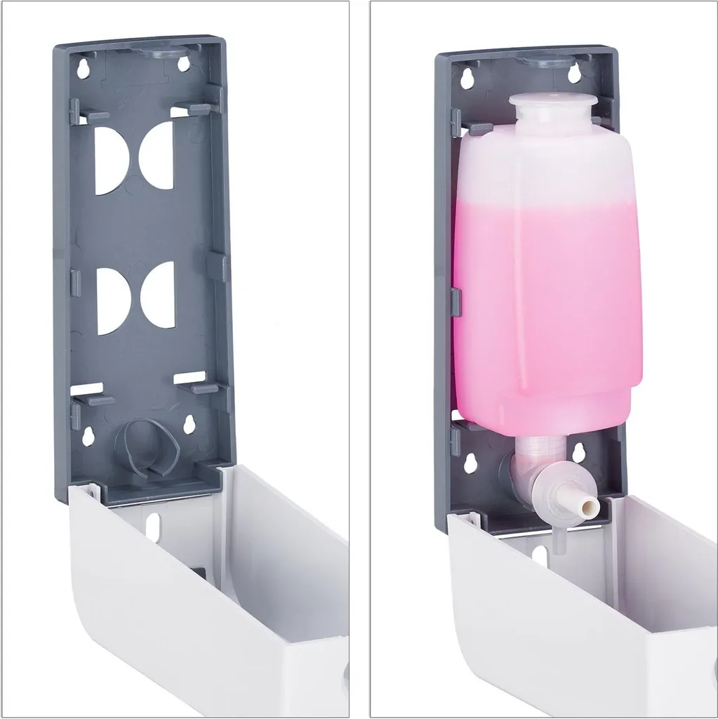 Distributeur de savon mural lot de 2 - Capacité 400ml design moderne