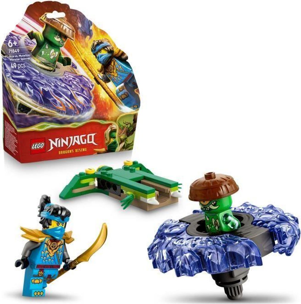 LEGO NINJAGO Nya gegen Mutant-Monster-Kreisel, Bauset, 6+ Jahre, 71849