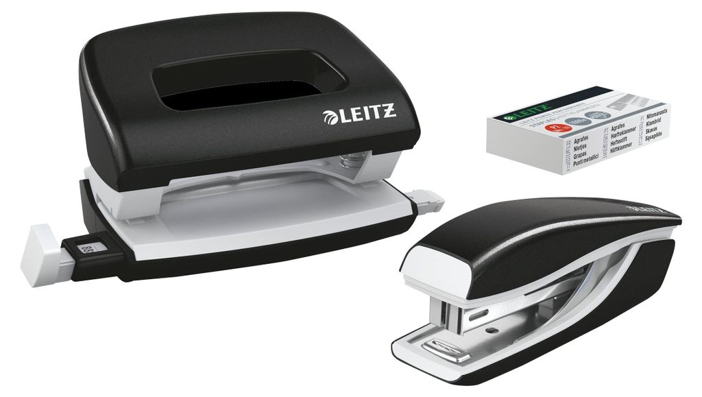 Leitz WOW, 10 Blätter, Schwarz, P2, Metall, Kunststoff, 3,5 Produktbild 
