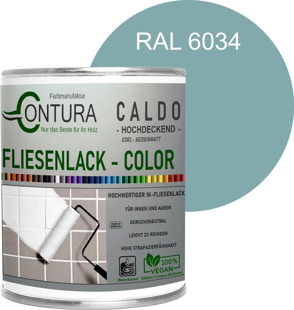 Fliesenlack 750ml. Fliesenfarbe 20 Farben Lack Fliesen Wand Produktbild 